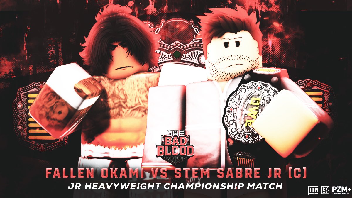 At Bad Blood 🩸 

<a href="/StemRW/">stem</a> Defends his JR HEAVYWEIGHT CHAMPIONSHIP, against N1C <a href="/fallenglxry/">Fallenglxry</a>.

This is expected to be MATCH OF THE NIGHT.

📍 Atlanta 
📅 Friday, November 21st
⏰ Doors Open 4PM EST

#UWEBadBlood #UWE2025