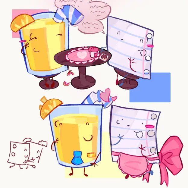 Sadnepti's tweet image. old payjay art #payjay #inanimateinsanity #objectshowcommunity #art #oj #paper #osc