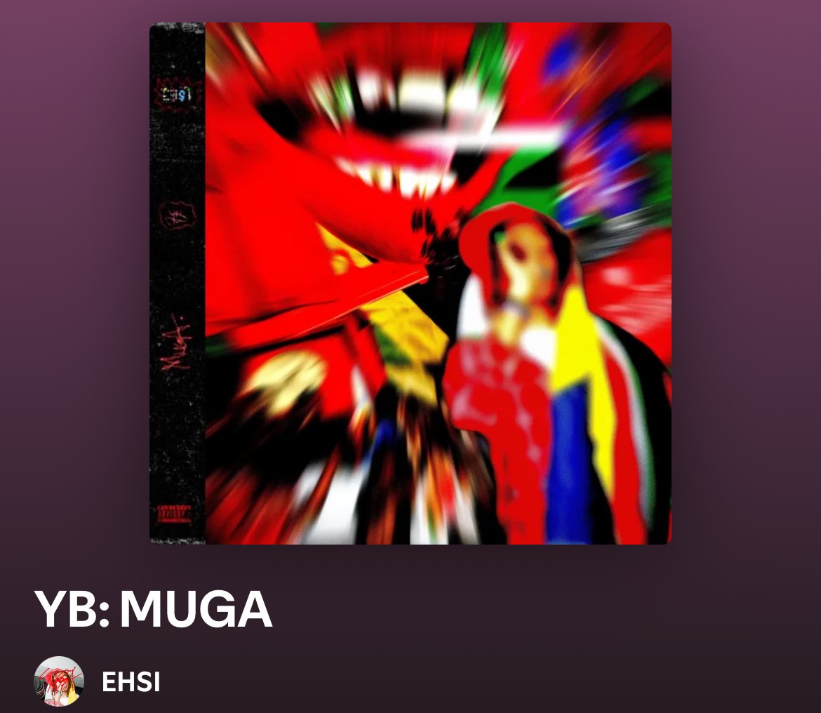 yb: muga
brand new album release from ehsi today! if you’ve not yet tapped in then what are you playing at because this is nuts! the production running through feels like such a fusion of greatness, as a listener it’s almost an immersive experience paired with some of the sickest
