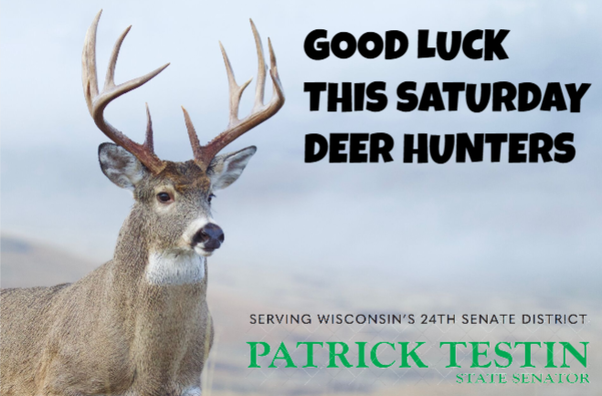 This Saturday marks the beginning of the 2025 gun deer hunting season in Wisconsin.

I would like to wish all the hunters out there the best of luck in bagging a deer.

If you are interested in brushing up on some hunting safety tips before you head out early Saturday morning,