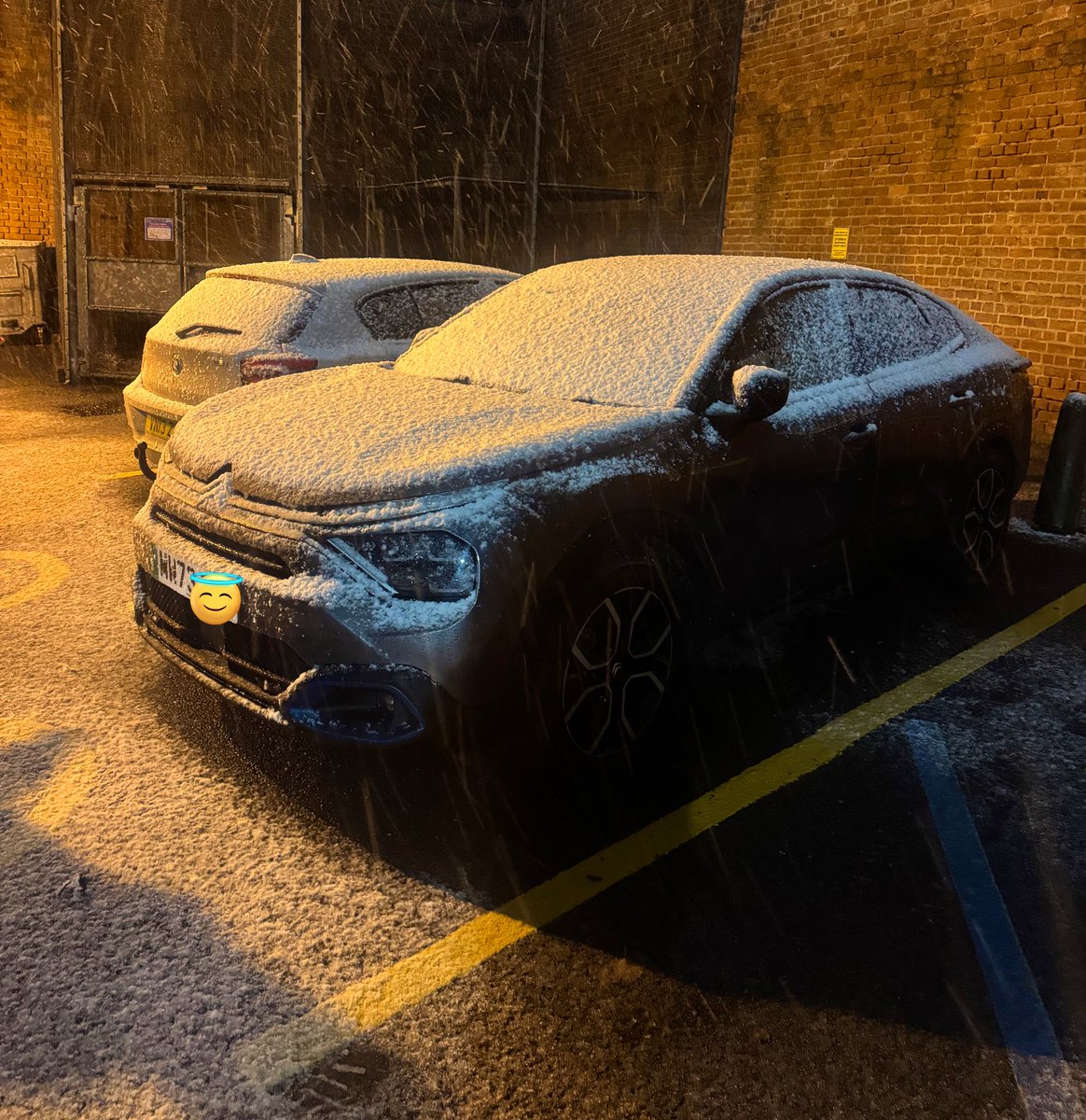 My baby’s first snow 😍