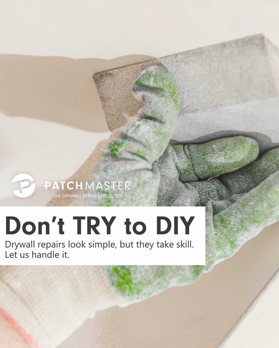 Drywall repairs might look simple, but one wrong step makes the damage stand out even more. 

Don’t try to DIY, call (844) PATCH-MAN for a seamless finish every time.