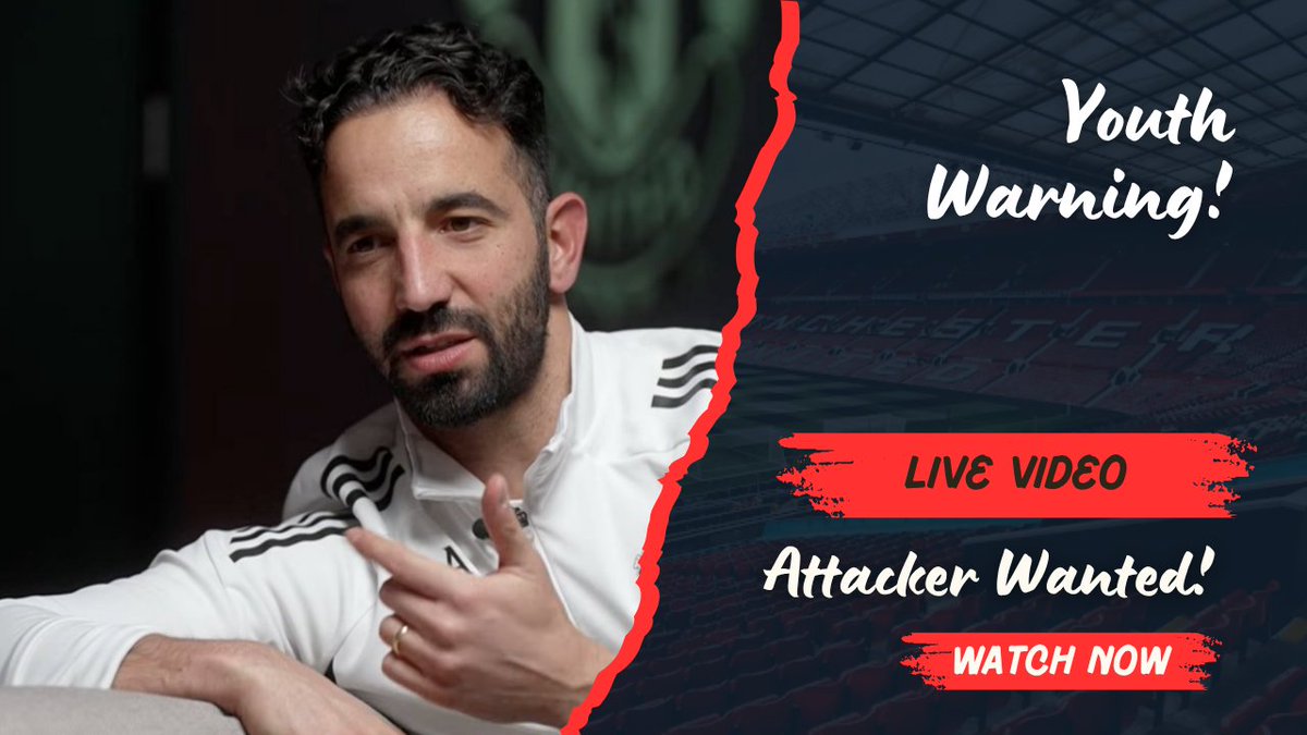 Muppetiers's tweet photo. Live video! Amorim's encouraging words on the academy, but also a big warning and why we haven't seen much youth yet... New forward IS wanted? Come join.

https://t.co/grtJzNKs46 https://t.co/P6OppRhnUH