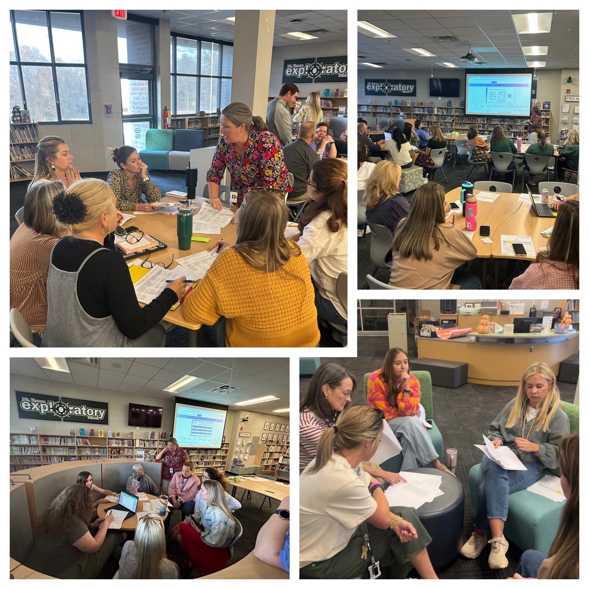 MVESGainesville's tweet image. During today’s staff meeting, our K-1st teachers and paras explored early literacy #boost @MrsKSmith_MVES, while 2nd–5th grade teachers worked with Kacie Landers to strengthen writing and prepare students for EOG Milestones. @Hall_Schools #ProfessionalLearning ✏️📚📝