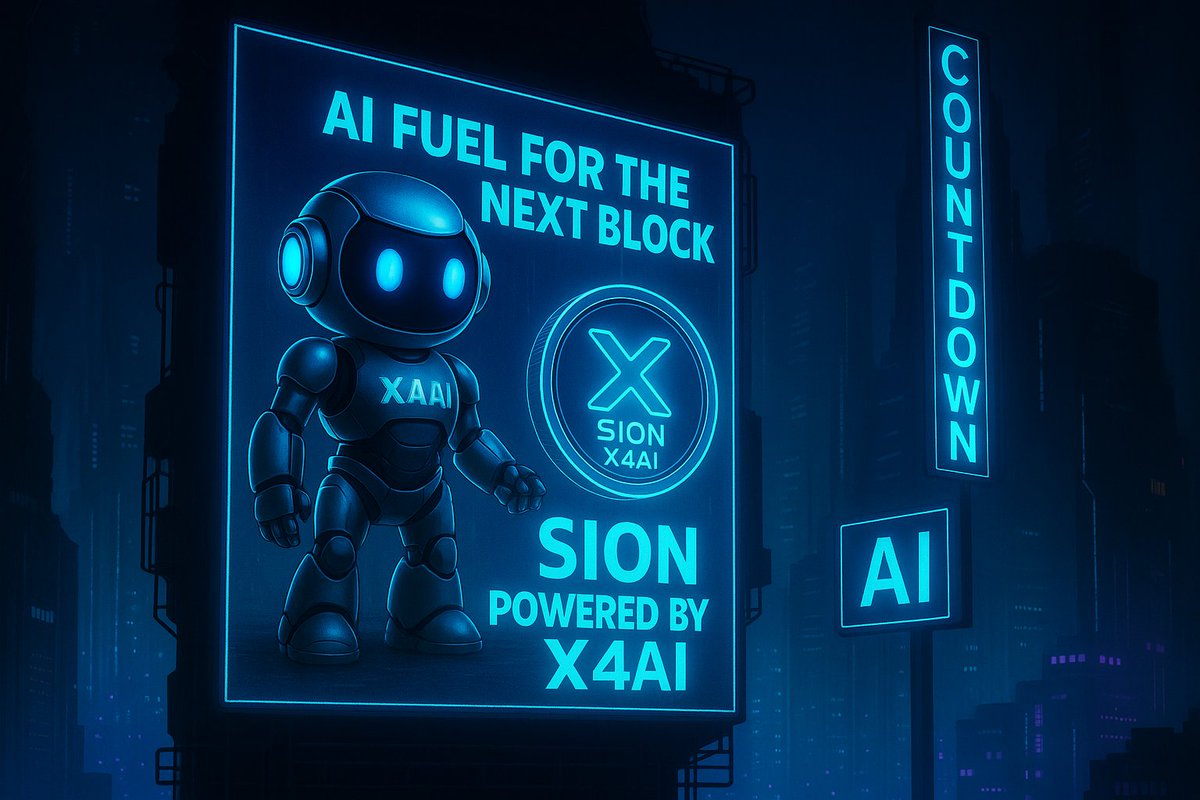 ❗️⚠️The countdown is glowing over the city.⚠️❗️
X4AI is booting up – and SION is about to load the next block.
Every second more data, every block smarter, every transaction faster.
The coin isn’t live yet, but the network can already feel the pressure building.
When launch hits,