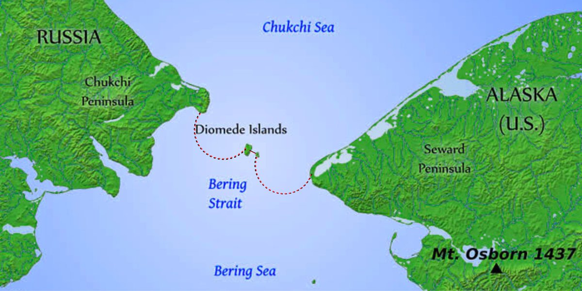 darren_stallcup's tweet image. Alaska Russia Bridge #WorldPeace