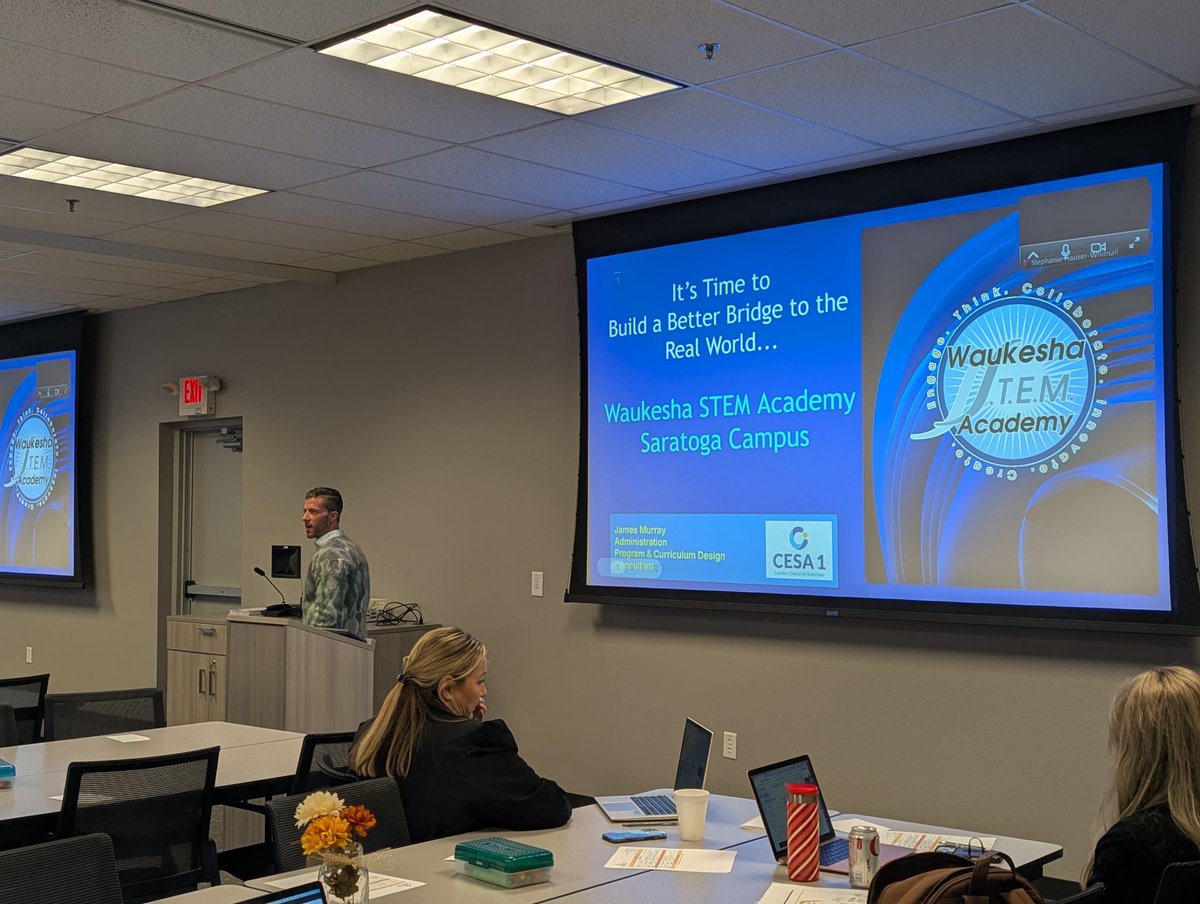 🎙️ Shout-Out to <a href="/erhill88/">Eric Hill</a> and <a href="/CESA1/">CESA 1</a> for having me today- sharing our journey of real-world connections that help grow our students job-readiness-
both awareness and skillset 🏆

<a href="/WSA_Saratoga/">WSA: STEM -Saratoga Campus</a> <a href="/WisconsinDPI/">Wisconsin DPI</a> <a href="/STEMForward/">STEM Forward</a>