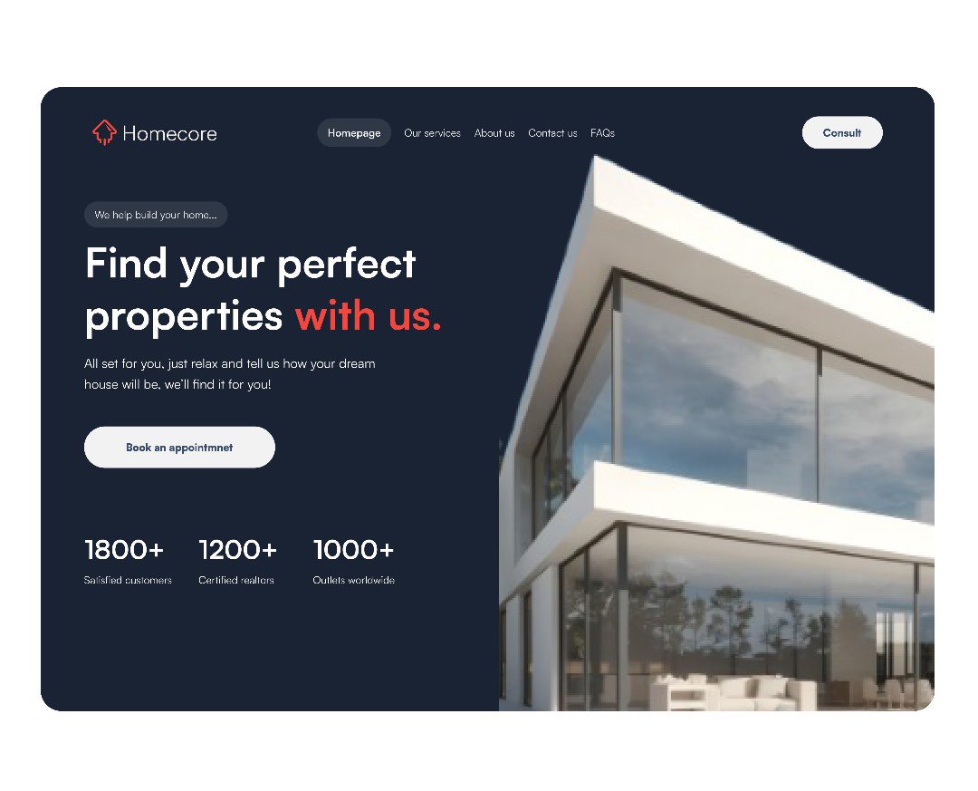 kom_bol's tweet image. Day28 of my UI/UX journey… Hero section of the landing page….Finally finished the design today! Up next-Testimonials, About us, footer section etc. 
#UIDesign #UIUXDesign #Designer #Consistency