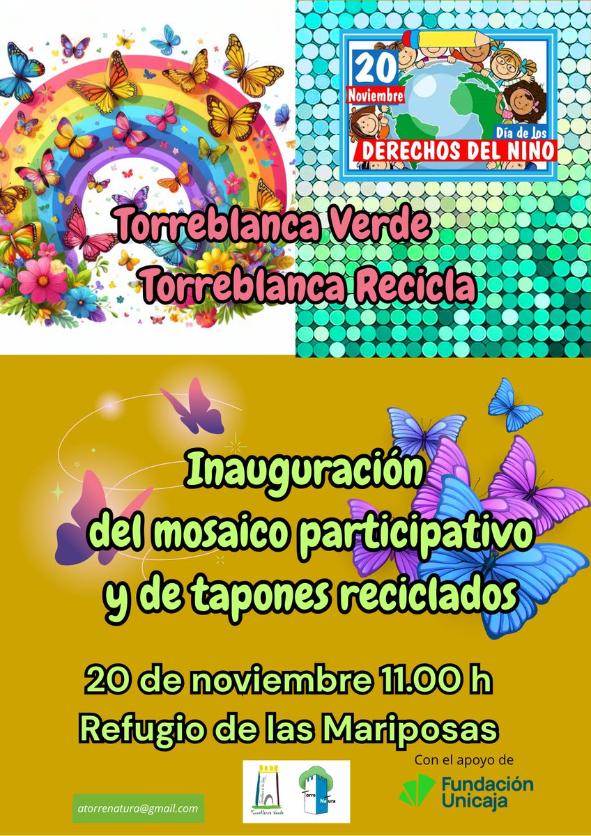 Desde mañana podréis disfrutar de los murales realizados por vecinos, vecinas y alumnado de lis centros educativos del barrio con el apoyo de Torreblanca verde 
En el refugio de las mariposas te esperamos 
<a href="/CeipVelez/">CEIP Vélez de Guevara</a> 
<a href="/TorreBlanca/">Joaquín Torreblanca</a> 
#torreblanca 
<a href="/CEPdeSevilla/">CEP de Sevilla</a> 
<a href="/AndaluciaJunta/">Junta de Andalucía</a>