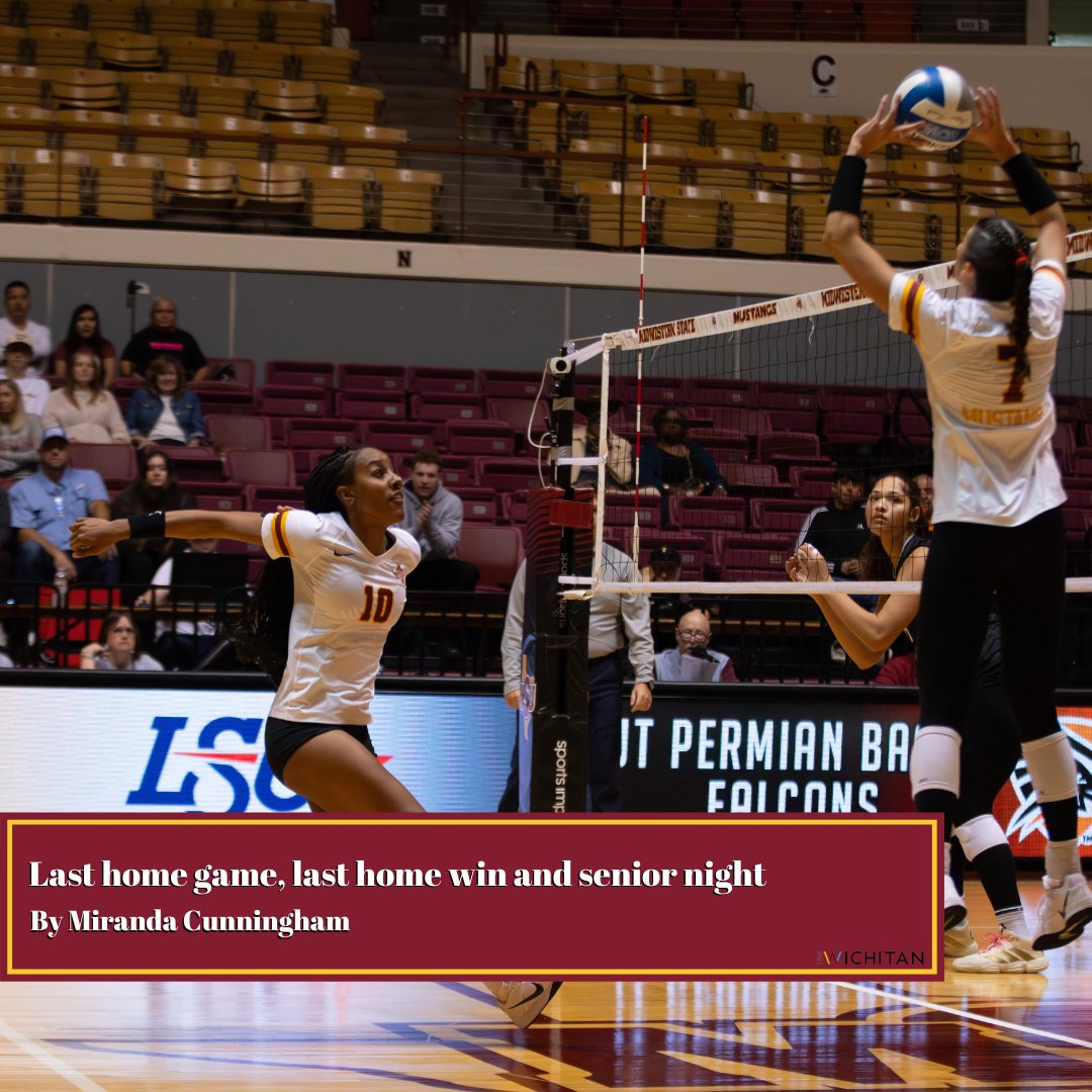 The Midwestern State Volleyball team won all three of their games against UT Permian Basin, this was the last home volleyball game of the season and five seniors were honored

Tap the link in our bio to read more 🔗

#msu #realstudentsrealstories #studentnewspaper #wichitafalls