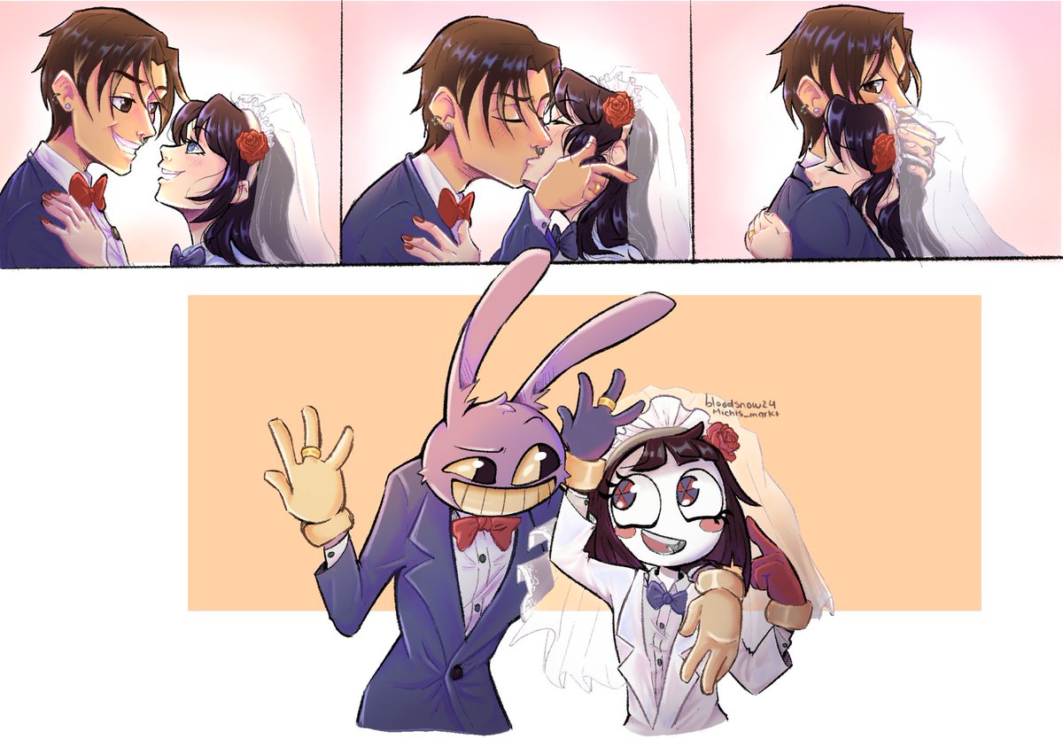 LeticiaPerdiz's tweet image. Human wedding 💍 Funnybunny 
#funnbunny #TADC #JaxxPomni
