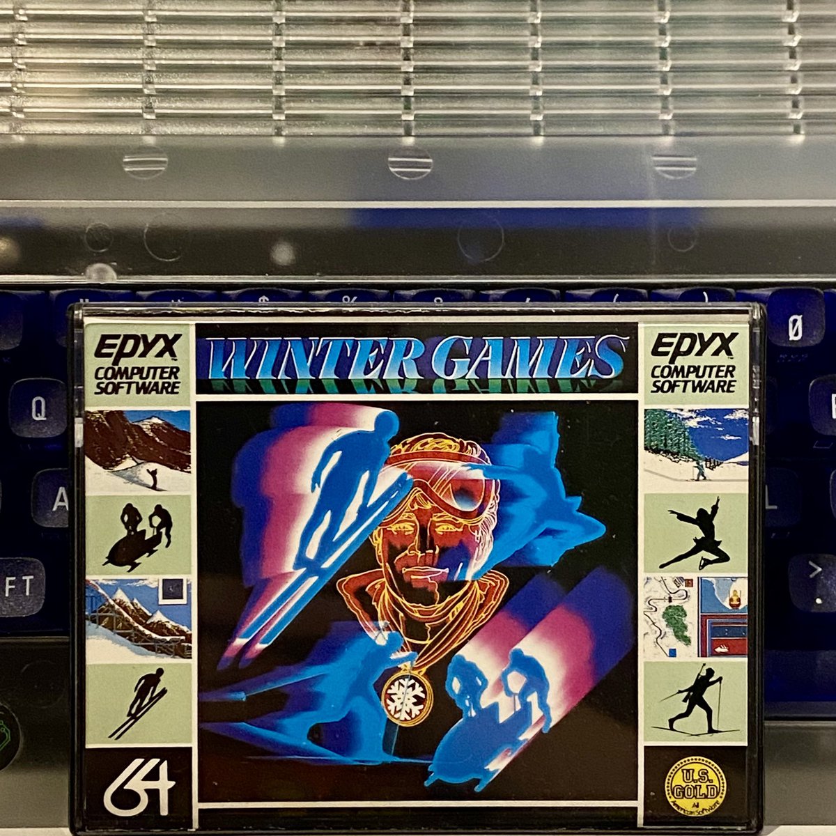 retroguybry's tweet image. 🕹C64 Game of the Day🕹
Winter Games (1985) by Action Graphics and published by Epyx/U.S. Gold. A nice addition to the series with some good events that thankfully, require a lot less joystick waggling than the previous games. #C64GameOfTheDay #Commodore64 #C64
