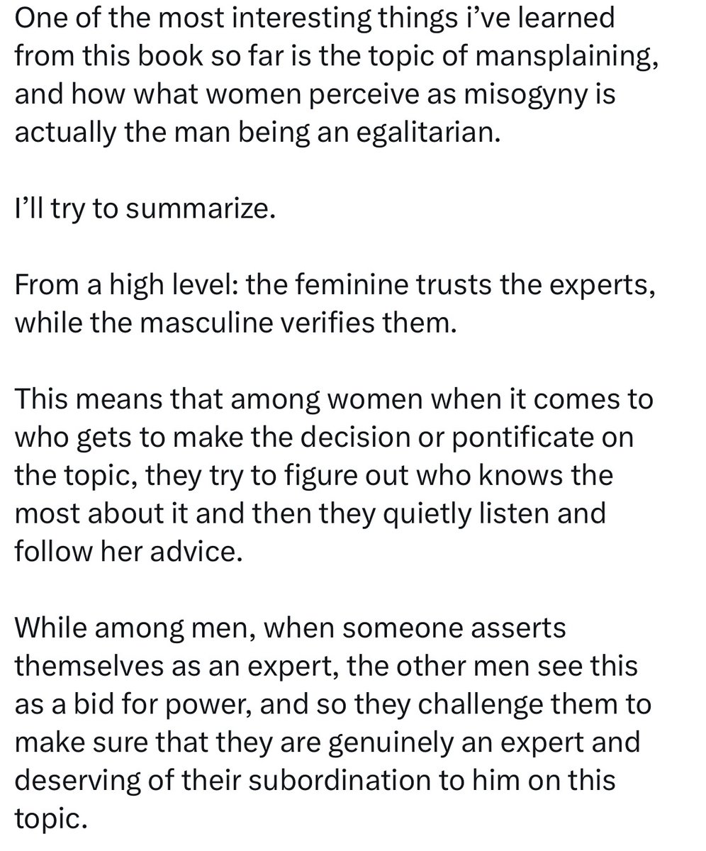 bayesianboy's tweet image. Alternatively, according to this account, women’s norms of epistemic deference are innate, while men are essentially… poultry.