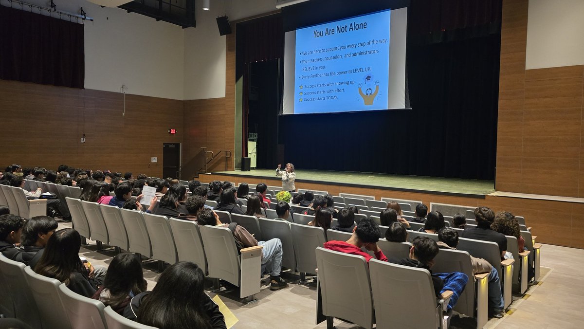 MartyTeran915's tweet image. STAAR EOC Retester Meeting took place today! Austin High School Panthers are ready to LEVEL UP for success. 💪 Show up, put in the effort, and believe in yourself—your teachers, counselors, and admins are here to support you every step of the way. #LevelUp #PantherPride