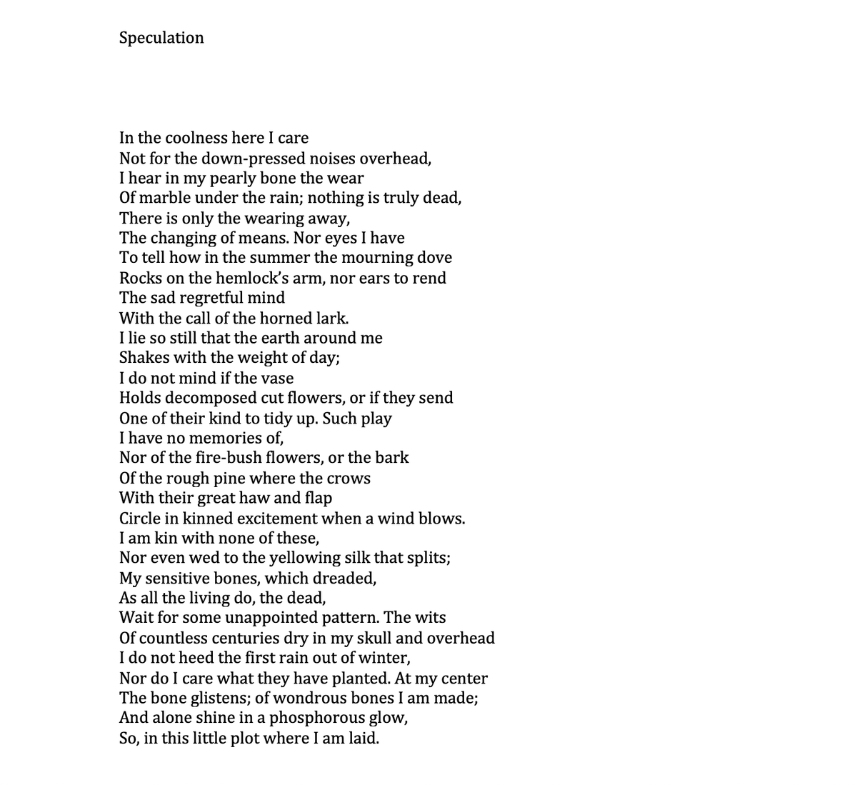 biancastone's tweet image. Ruth Stone died on this day, November 19th, 2012. 
In her first book, In an Iridescent Time, she wrote this poem in the posthumous voice that will not leave you once you read it: