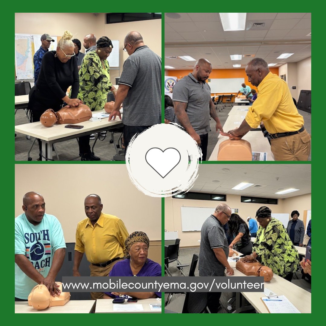 MobileCoEMA's tweet image. Huge shout-out to the Trinity Gardens Neighborhood Emergency Response Team for a great turnout at last night’s CPR training! 👏❤️ Thanks for showing what community readiness really looks like! #CommunityStrong #NERT #CPRTraining #JROTC