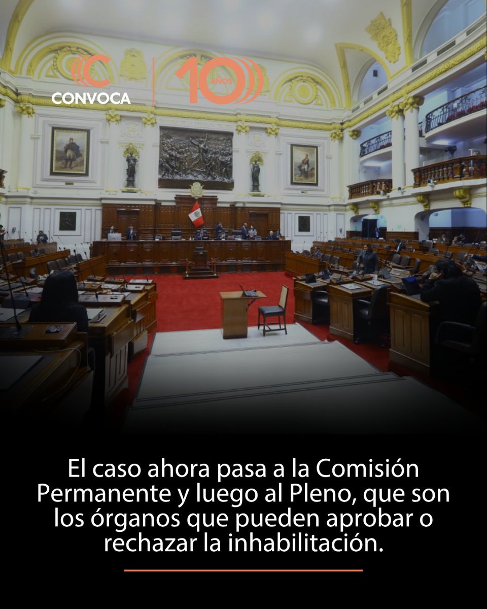 ConvocaPe's tweet image. ⚖️ #DeliaEspinoza El Congreso avanza hacia la inhabilitación de cuatro fiscales, Delia Espinoza, Zoraida, Villena, Sánchez  por 10 años, mientras el caso pasa a Comisión Permanente y luego al Pleno.
Todo el análisis de esta crisis: convoca.pe/agenda-propia/…