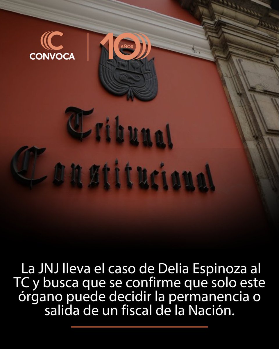 ConvocaPe's tweet image. ⚖️ #DeliaEspinoza El Congreso avanza hacia la inhabilitación de cuatro fiscales, Delia Espinoza, Zoraida, Villena, Sánchez  por 10 años, mientras el caso pasa a Comisión Permanente y luego al Pleno.
Todo el análisis de esta crisis: convoca.pe/agenda-propia/…