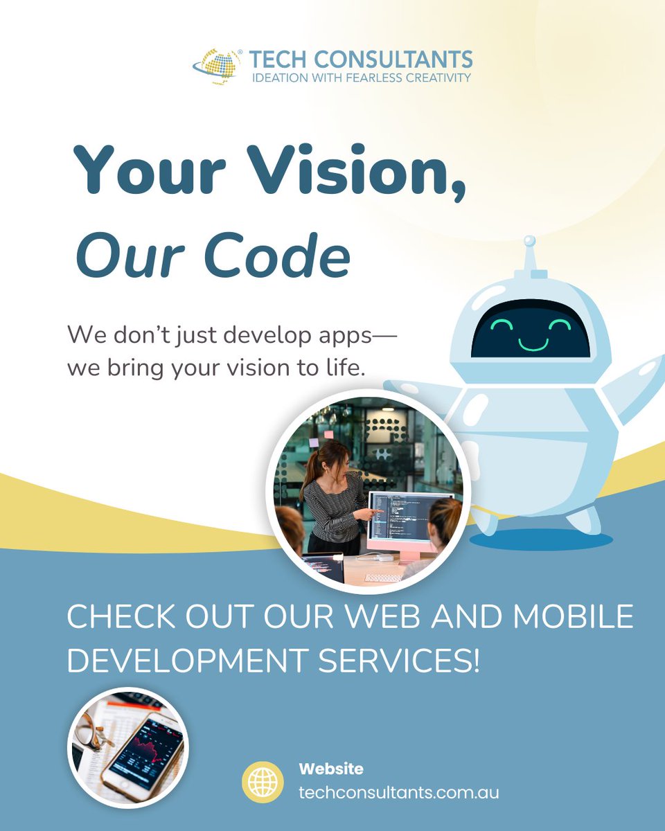techconglobal's tweet photo. At Tech Consultants, we specialise in building web and mobile apps that are as unique as your business.

Let’s bring your vision to life!

BOOK A DISCOVERY CALL WITH US!
🌐📱 https://t.co/Z4KkGdPncP 

#WebDevelopment #MobileApps #TechConsultants #CustomSolutions https://t.co/hVCGTJ0dmg