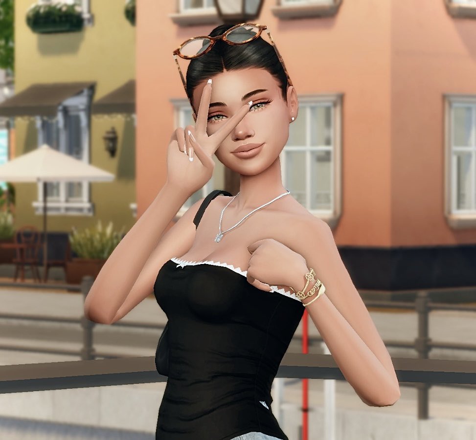 simsbylua's tweet image. Cutie pie ੈ✩‧₊˚