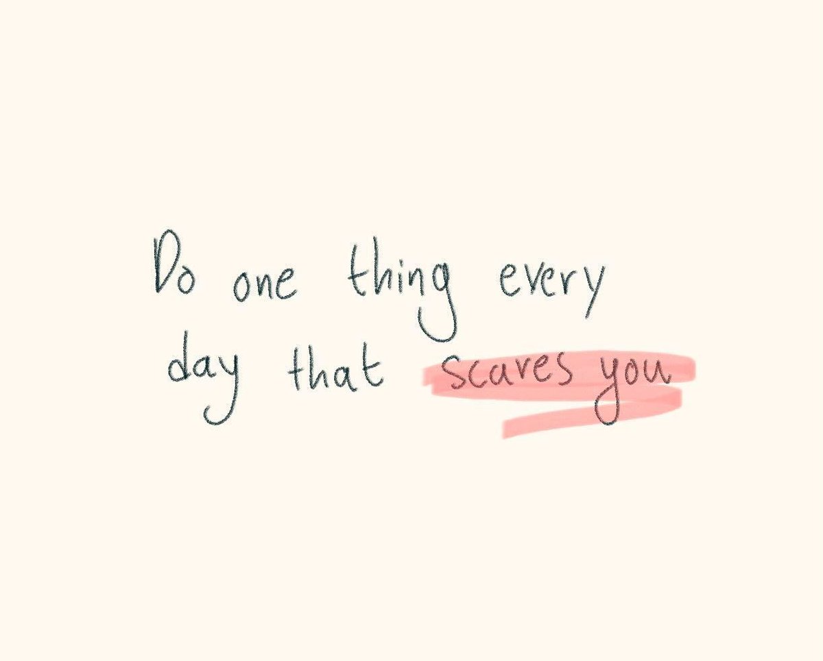 QuotesShare's tweet image. Do one thing every day that scares you.

#ChallengeYourself #Courage #GrowthMindset #SelfImprovement #FaceYourFears #DailyMotivation #GetUncomfortable #Quotes #ShareInspireQuotes