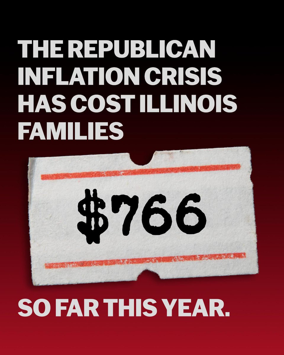 Donald Trump and Republicans promised to lower costs. They lied. Families in Illinois have paid $766 so far this year because of Trump’s reckless policies.