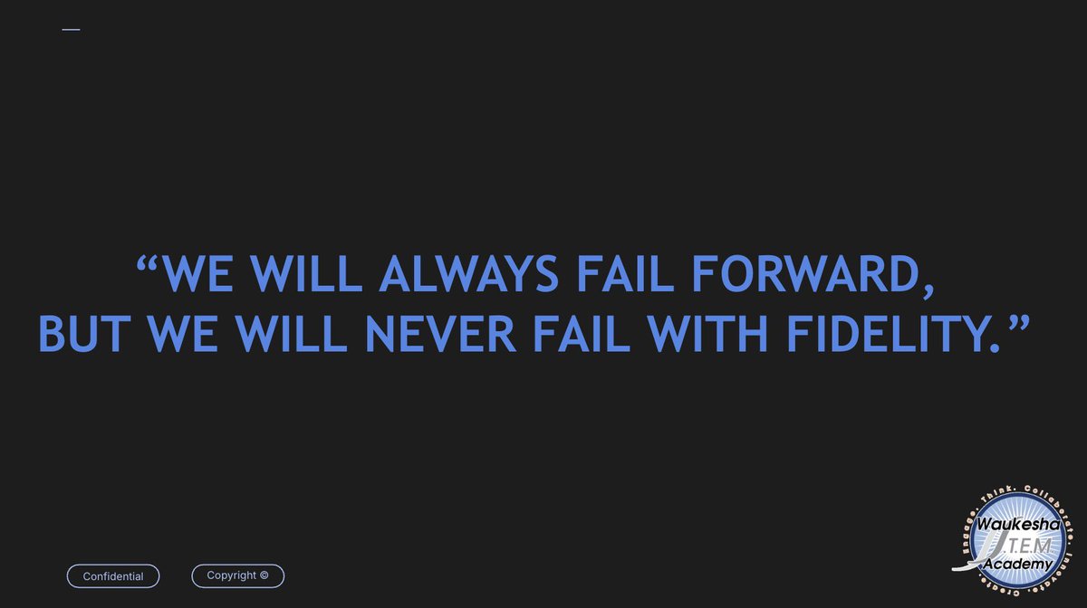 📸 SLIDE #3 for today's presentation- working with the amazing team at <a href="/CESA1/">CESA 1</a> <a href="/erhill88/">Eric Hill</a> <a href="/WSA_Saratoga/">WSA: STEM -Saratoga Campus</a> 

Pure commitment to the PROCESS 🏆

#failforward #innovate #create #STEM