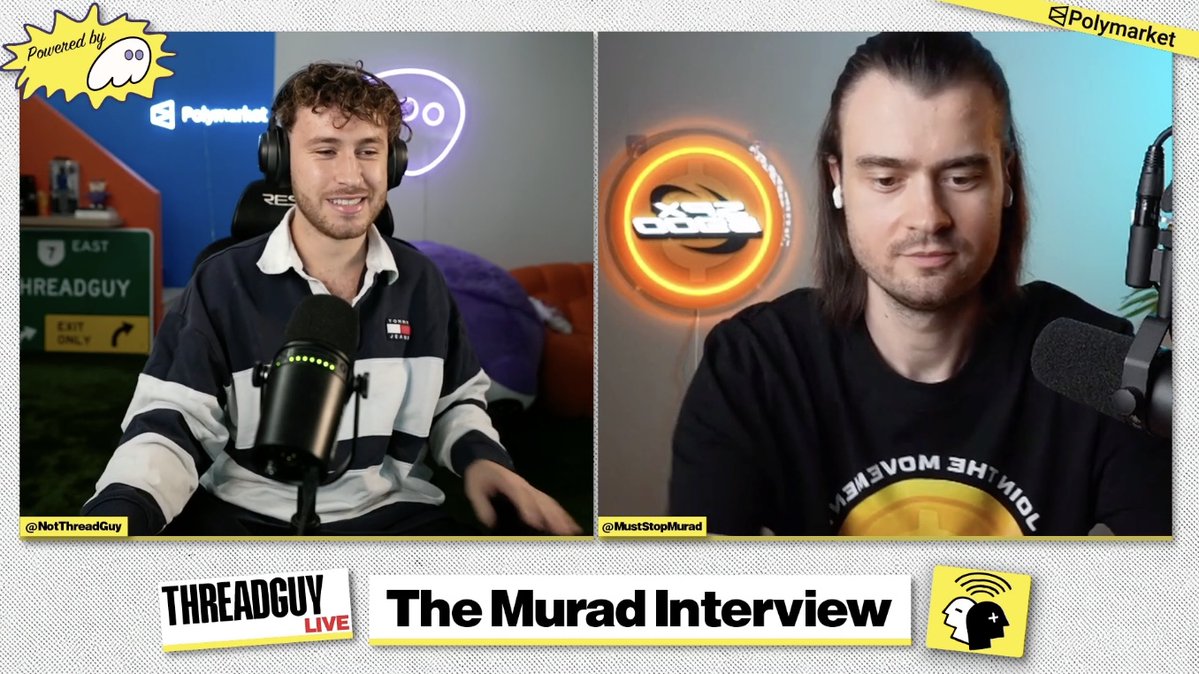 Threadupdates_'s tweet image. Threadguy is now LIVE with @MustStopMurad 

twitch.tv/threadguy