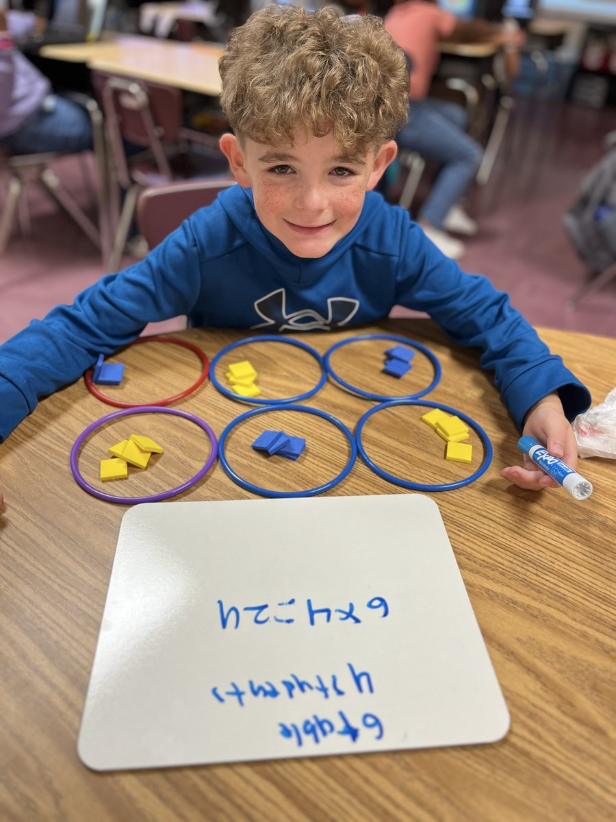 tracy_ingram's tweet image. Practicing grouping strategies for multiplication during small groups! @RCE_HCS #WeAreRacers #UnlockingPotential