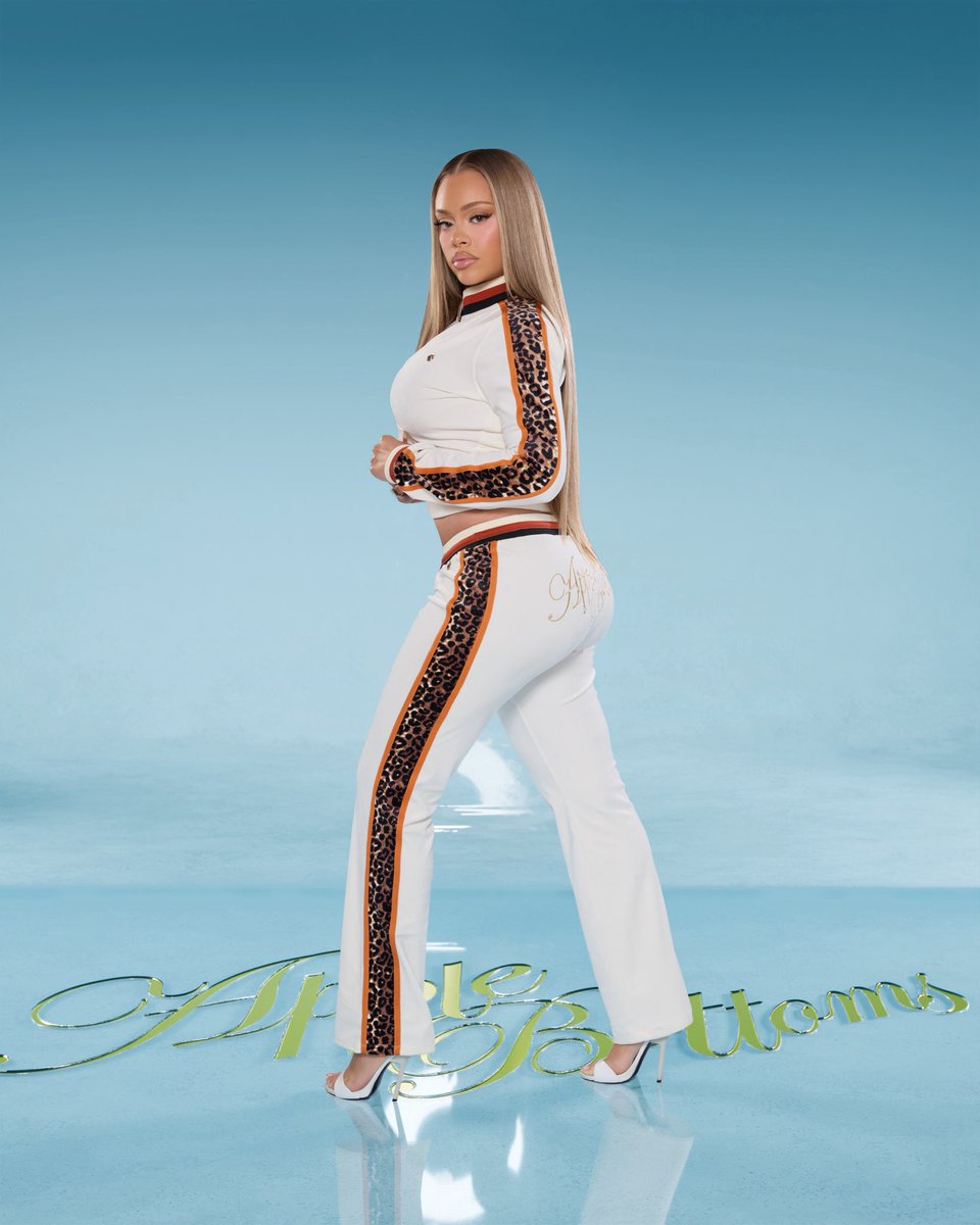 Latto's tweet image. Drop 2 is available now! Latto x Apple Bottoms Fall/Winter is here!!! 🍎❄️ Shop now at AppleBottoms.com/Latto