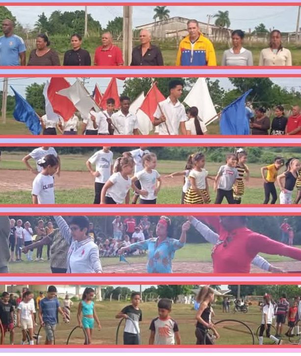 Así se celebró en #Sandino #PinardelRío el día de la Cultura Física y el Deporte siendo el Consejo Popular Martí sede del acto municipal con la presencia de la diputada de la Asamblea Nacional del Poder Popular 
#PinarXNuevasVictorias
#CAM
#PoderPopular