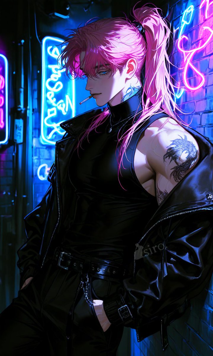 siro_syn's tweet image. #タトゥーイケメン作りたい
#타투멋남만들기
おはよ💚昨日のピンク髪お兄さん。いい感じでは……？( ⸝⸝⸝ʚ̴̶̷̆ωʚ̴̶̷̆⸝⸝)💚

 #AIイラスト #AIart #シロずAngels