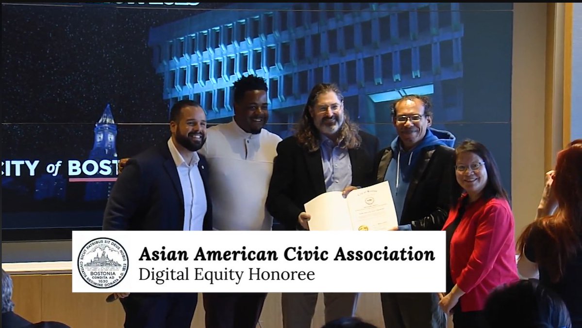 AACABoston's tweet image. During National Digital Inclusion Week, AACA was recognized as a Boston digital equity champion and received an official City Council resolution on Oct 9, 2025. #BostonTech #DigitalEquity #DIW25 #AACA