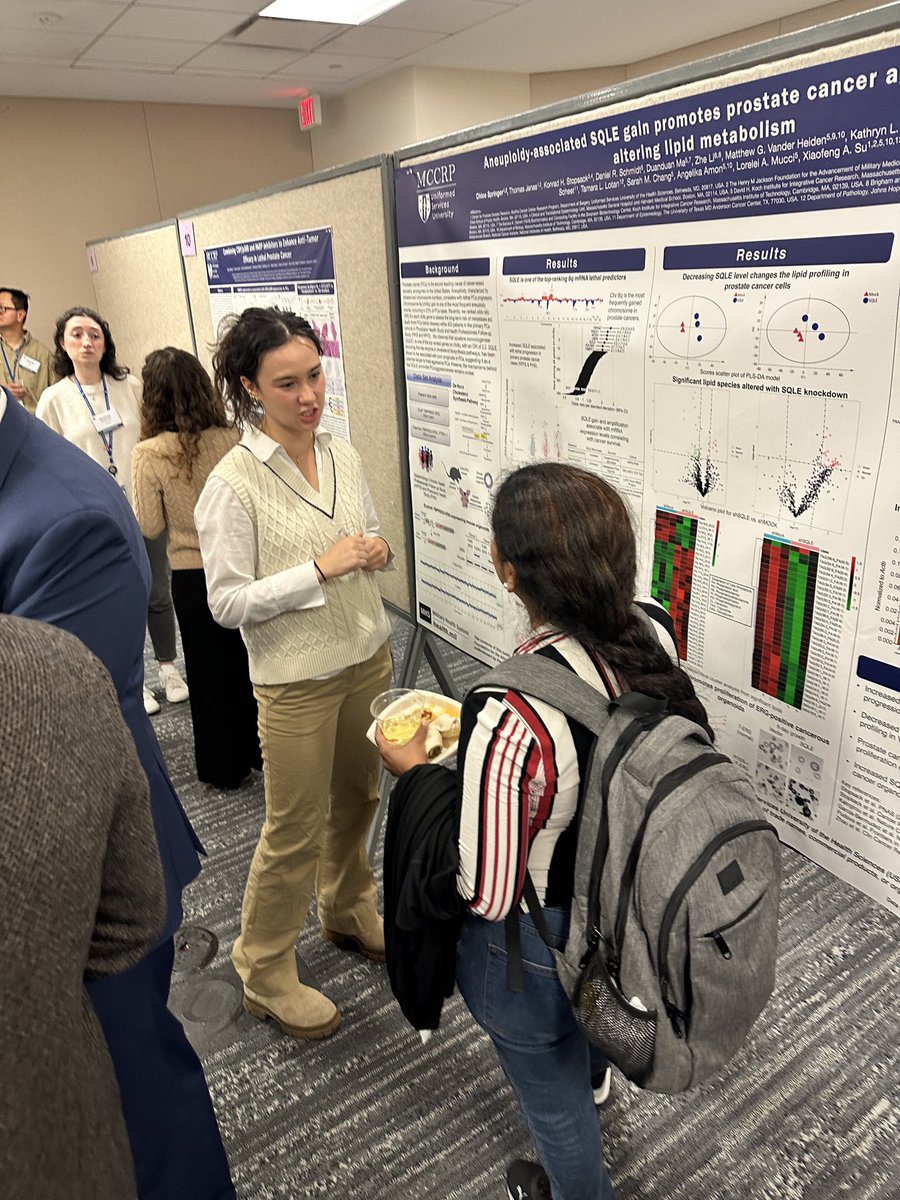 CPDR_Labs's tweet image. CPDR trainees from
@xiaofengsu and @AyeshaShafi_PhD labs present their research on #prostatecancer at @HJFMilMed Research Day. @USUhealthsci #nextgen