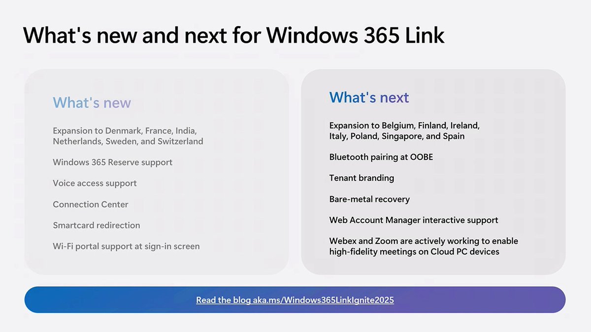 JamesvandenBerg's tweet image. What&apos;s New and Next for Windows 365 Link 🚀
#Windows365Link #CloudPC #Cloud #WindowsInsiders #MVPBuzz #MSIgnite