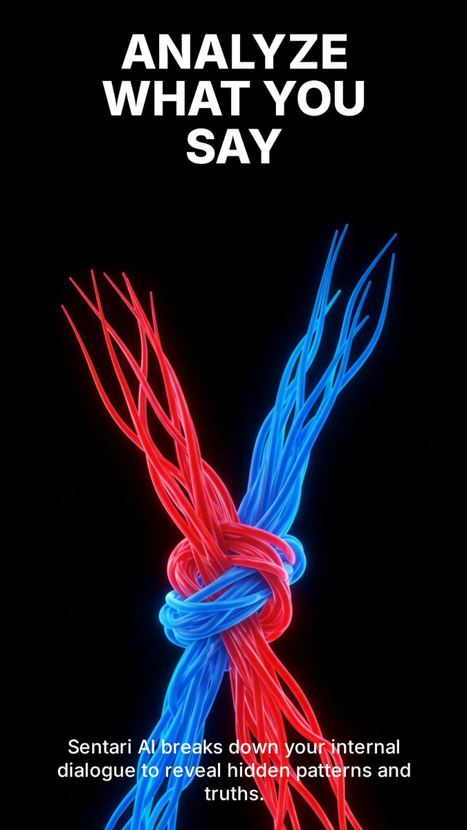 Sentari_AI's tweet image. Your words reveal more than you think. Sentari AI breaks down your internal dialogue to reveal hidden patterns and truths. 🔍 #VoiceAnalysis #Patterns #SelfAwareness