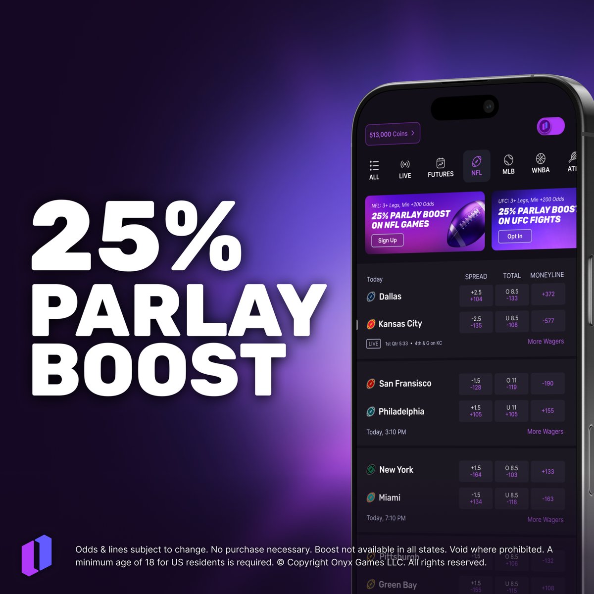 OnyxOdds's tweet image. Another loaded night on the board. One parlay. One 25% Boost. Trust your best read.