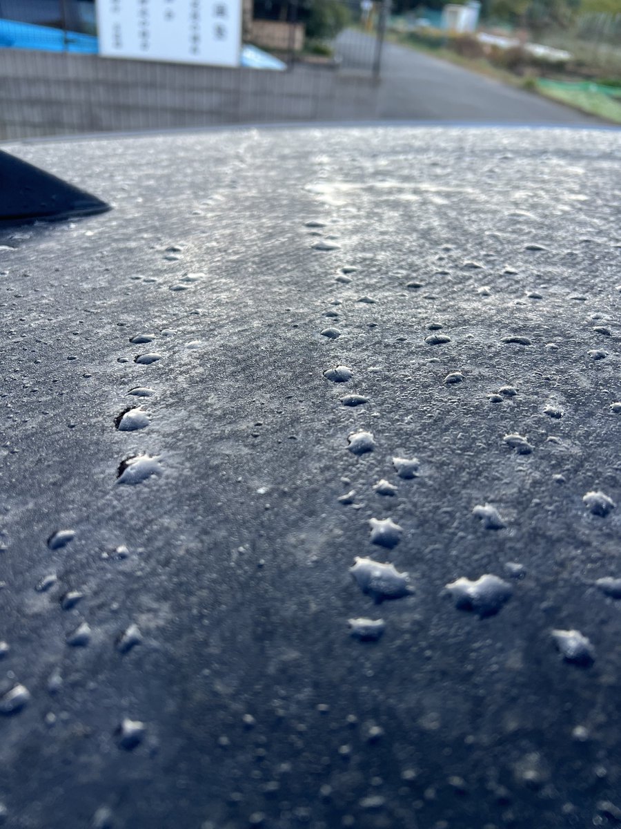 sunuo_ms's tweet image. おはようございます
うちの子のルーフ、凍りました
#GRヤリス