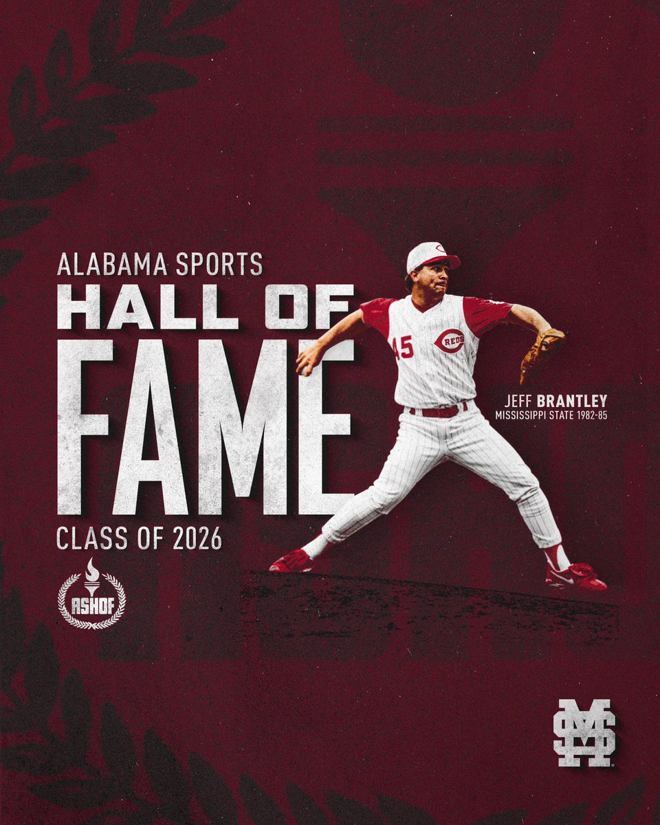 Congratulations to our guy Jeff Brantley on his selection to the Alabama Sports Hall of Fame!

#HailState | <a href="/RedsCowboy/">Jeff Brantley</a>