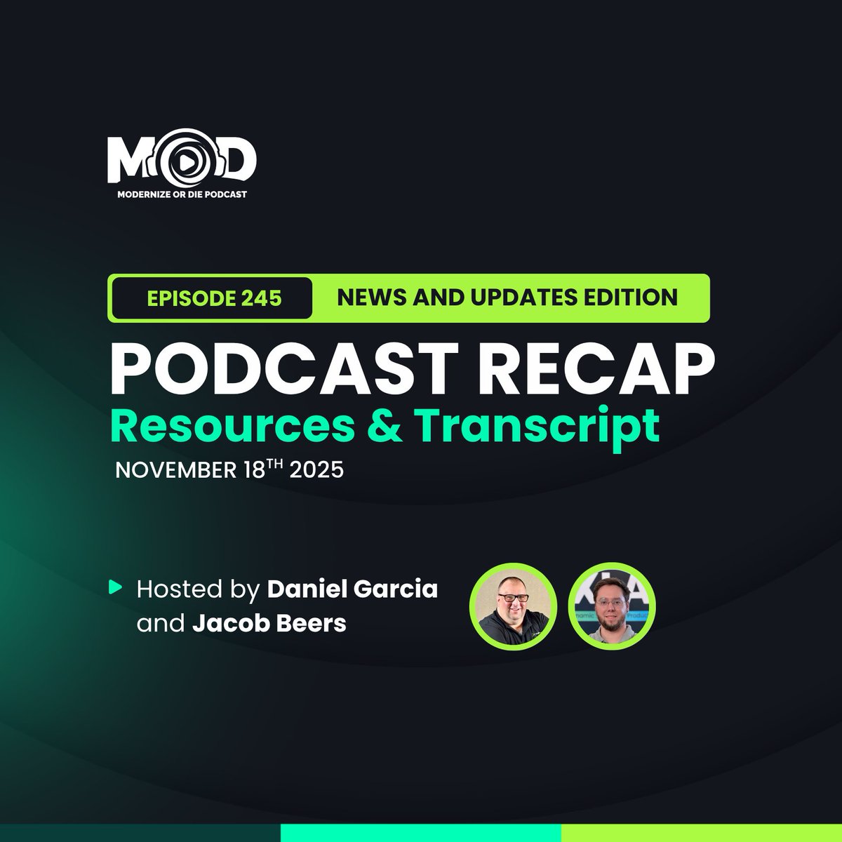 ortussolutions's tweet image. 🎙️ Recap: Modernize or Die Podcast Ep. 245
Hosted by Daniel Garcia and Jacob Beers, this episode covers the latest updates across CFML, BoxLang, and the modern development ecosystem.

🔗 ortussolutions.com/blog/recap-mod…

#ModernizeOrDie #BoxLang #CFML #OrtusSolutions