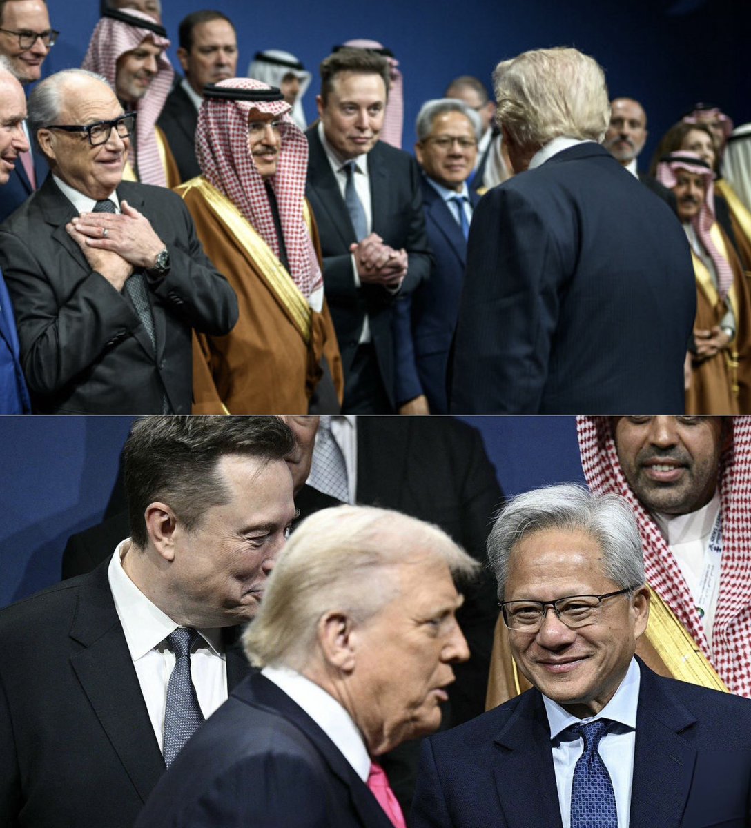 cb_doge's tweet image. More pictures of @elonmusk from today’s U.S. Saudi Investment Forum.