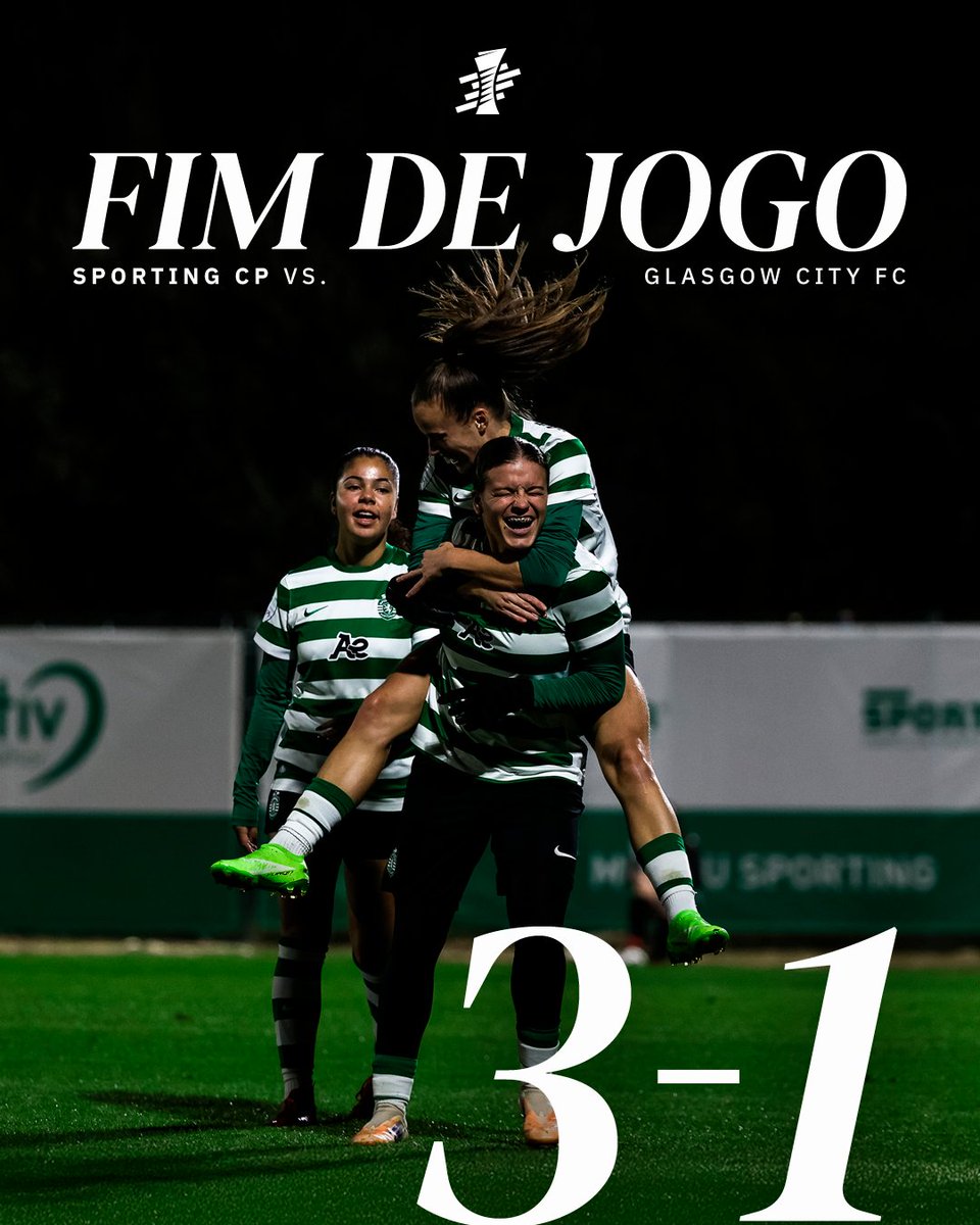 ⏹️ ESTAMOS NOS 𝐐𝐔𝐀𝐑𝐓𝐎𝐒-𝐃𝐄-𝐅𝐈𝐍𝐀𝐋 da UEFA Women's Europa Cup! ⚡ Grande vitória das Leoas frente ao Glasgow City FC 👏

⚽️ Telma Encarnação (2) e Carla Armengol
🟢 3-1 🟠 // #SCPGCFC #UWEC
