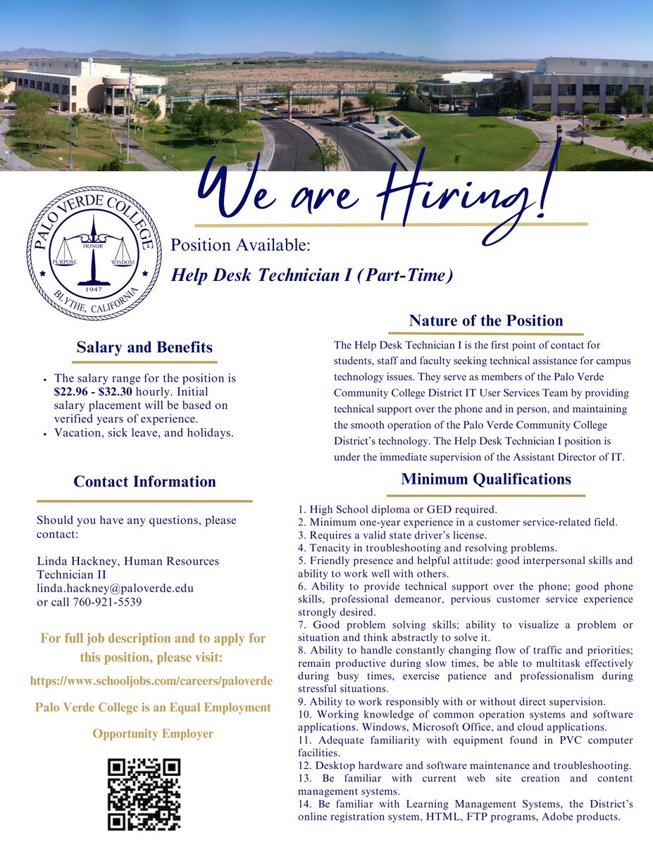 Palo Verde College tweet media