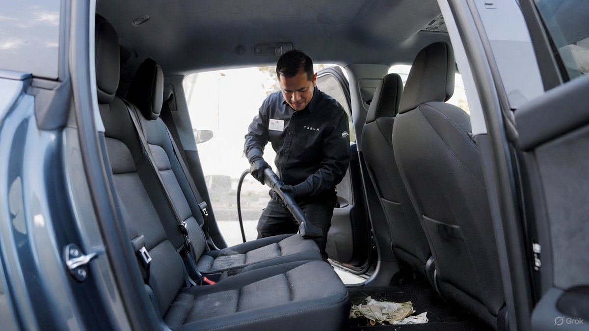 joehansen's tweet image. Tesla adds new surprising fee to Robotaxi program

“Additional cleaning was required for the vehicle after your trip. A fee has been added to your final cost to cover this service. Please contact us if you have any questions.”

Tesla has added a new and somewhat surprising fee to…