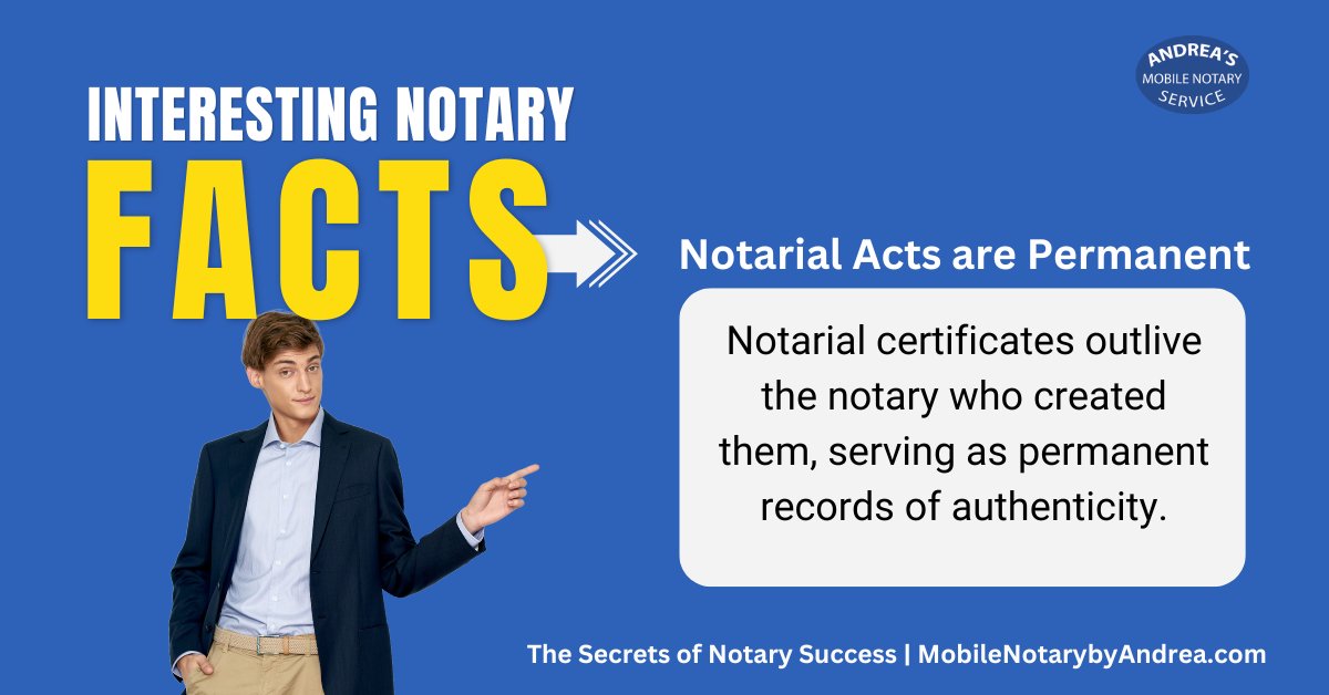 AndreaSoldo10's tweet image. Every time you sign a document as a notary, you&apos;re making history! Your stamp and signature become part of a lasting record that stands the test of time. Pretty cool to think your work lives on forever.

#NotaryLife #LegalDocuments #NotaryProfessional