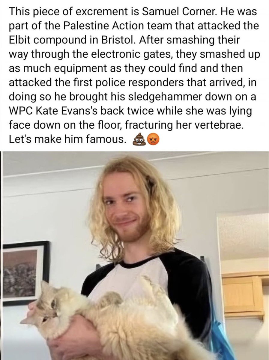 phoenix6413's tweet image. Who is this POS? Sickening attack on a member of our brave police force. This has nothing to do with freeing Palestine. Lock him up and throw away the key.