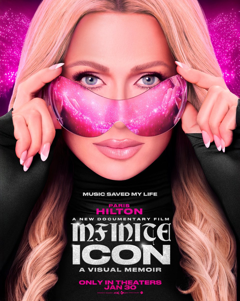 iHeartRadio's tweet image. .@ParisHilton  is ready to tell her full story. 💖🎥

Infinite Icon: A Visual Memoir debuts in theaters January 30.

Follow updates at InfiniteIconMovie.com ✨ #InfiniteIcon