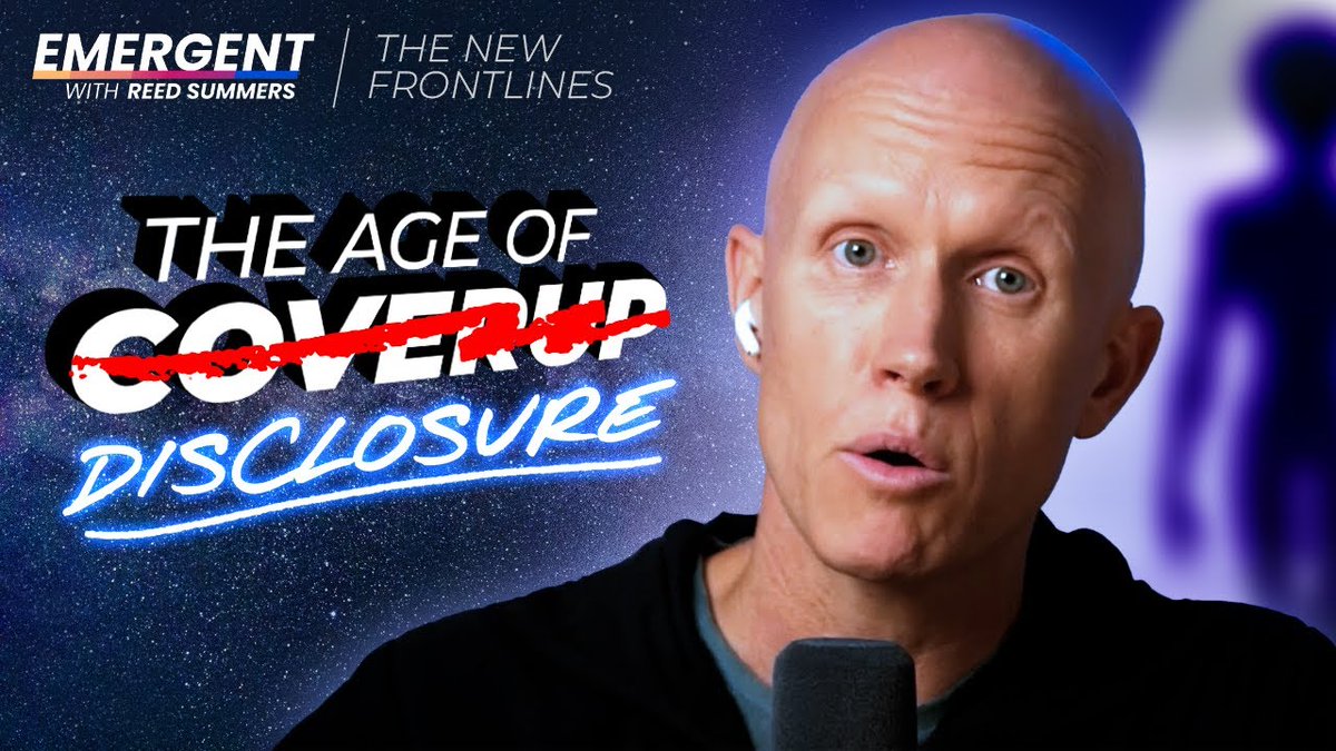 reedsummers7's tweet image. The conversation is heating up on disclosure—and not just of &quot;the coverup&quot; surrounding unidentified flying objects, but of the non-human intelligences piloting them. Following the release of the #AgeOfDisclosure  documentary this Friday, I&apos;ll be sitting down for full length…