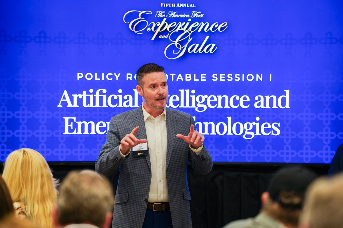 A1Policy's tweet image. We are in an existential race with China in the AI war!🚨

Today, @RepChrisStewart and AFPI&apos;s @MattHJensen &amp;amp; Yusuf Mahmood discussed one of the defining challenges of our generation: AI and Emerging Technology.
