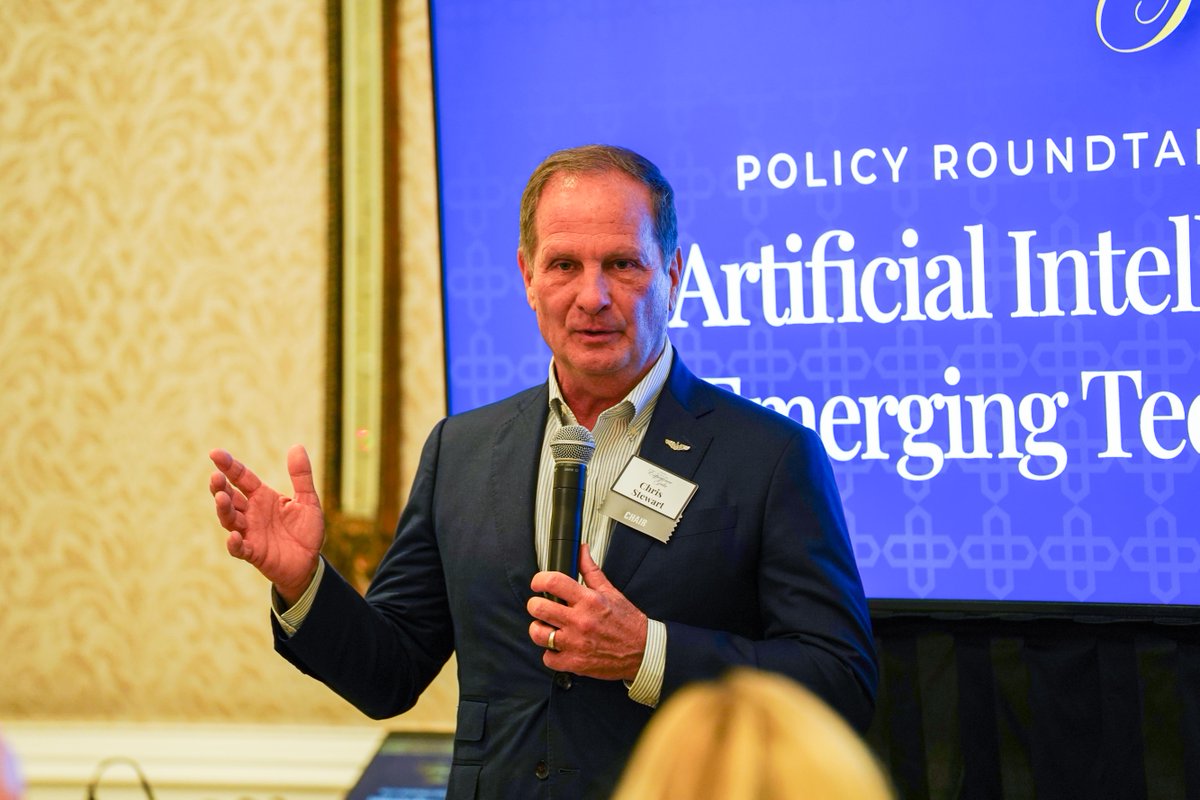 A1Policy's tweet image. We are in an existential race with China in the AI war!🚨

Today, @RepChrisStewart and AFPI&apos;s @MattHJensen &amp;amp; Yusuf Mahmood discussed one of the defining challenges of our generation: AI and Emerging Technology.